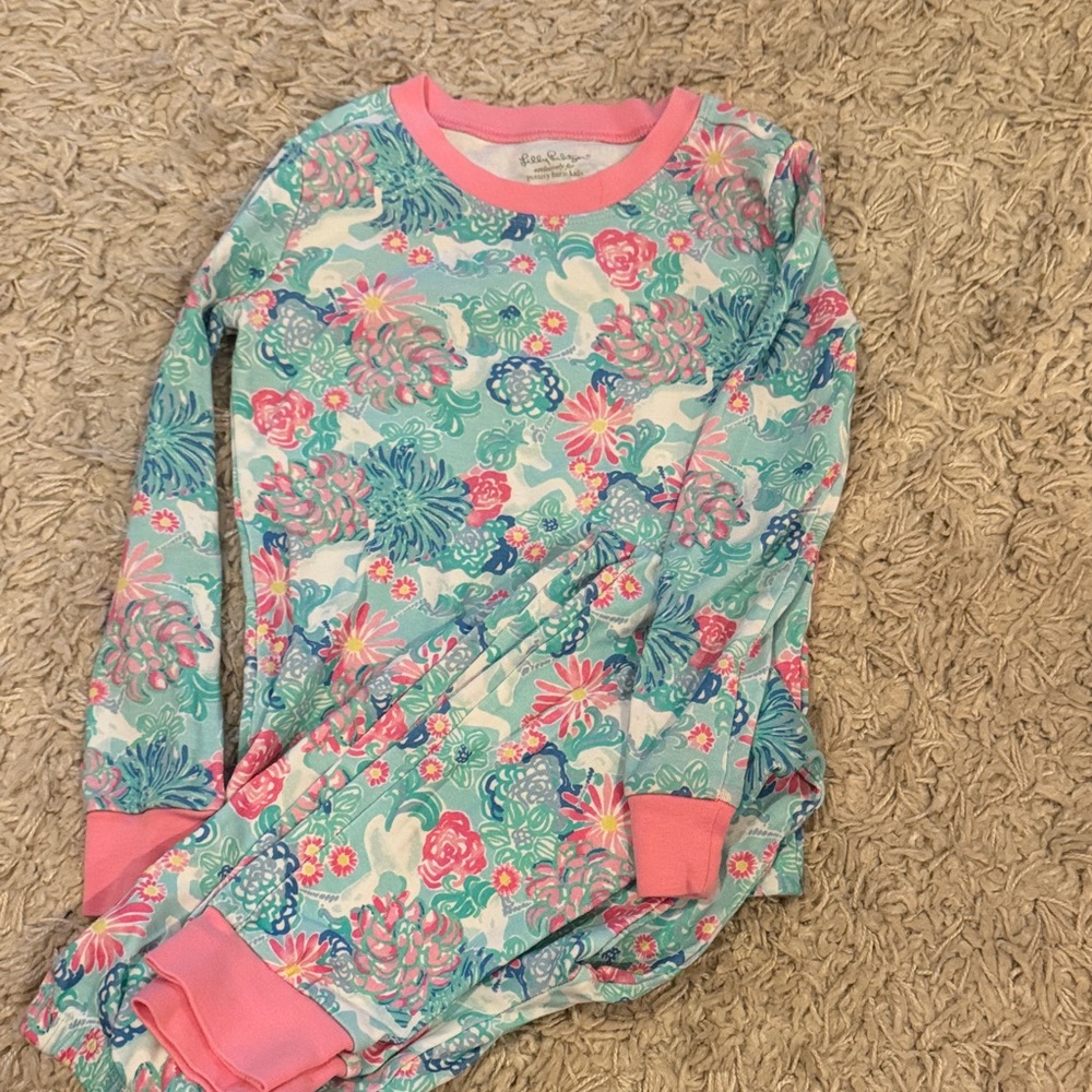 Lilly Pulitzer Vibrant Floral Kids Pajama Set